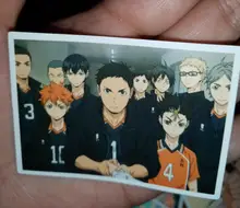 Haikyuu-Lote de 24/25 unidades de Anime japonés Pegatinas para coche, portátil, mochila de bicicleta, bricolaje, impermeable, PVC, pegatinas de juguete