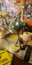 Night-Light Table-Lamp Battery-Operated Bedside Copper-Wire Tree Bedroom Home-Decoration