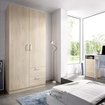 

KIT cabinet model MAXI 100 two door two drawers NATURAL oak COLOR and easy mounting