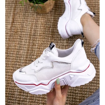 

Vira White Skin Mirror Red Detailed Sports Shoes
