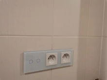 Livolo – Interruptor táctil sin panel de cristal para pared. VL-C701, Base de pulsador táctil estándar europeo, CA 220-250V