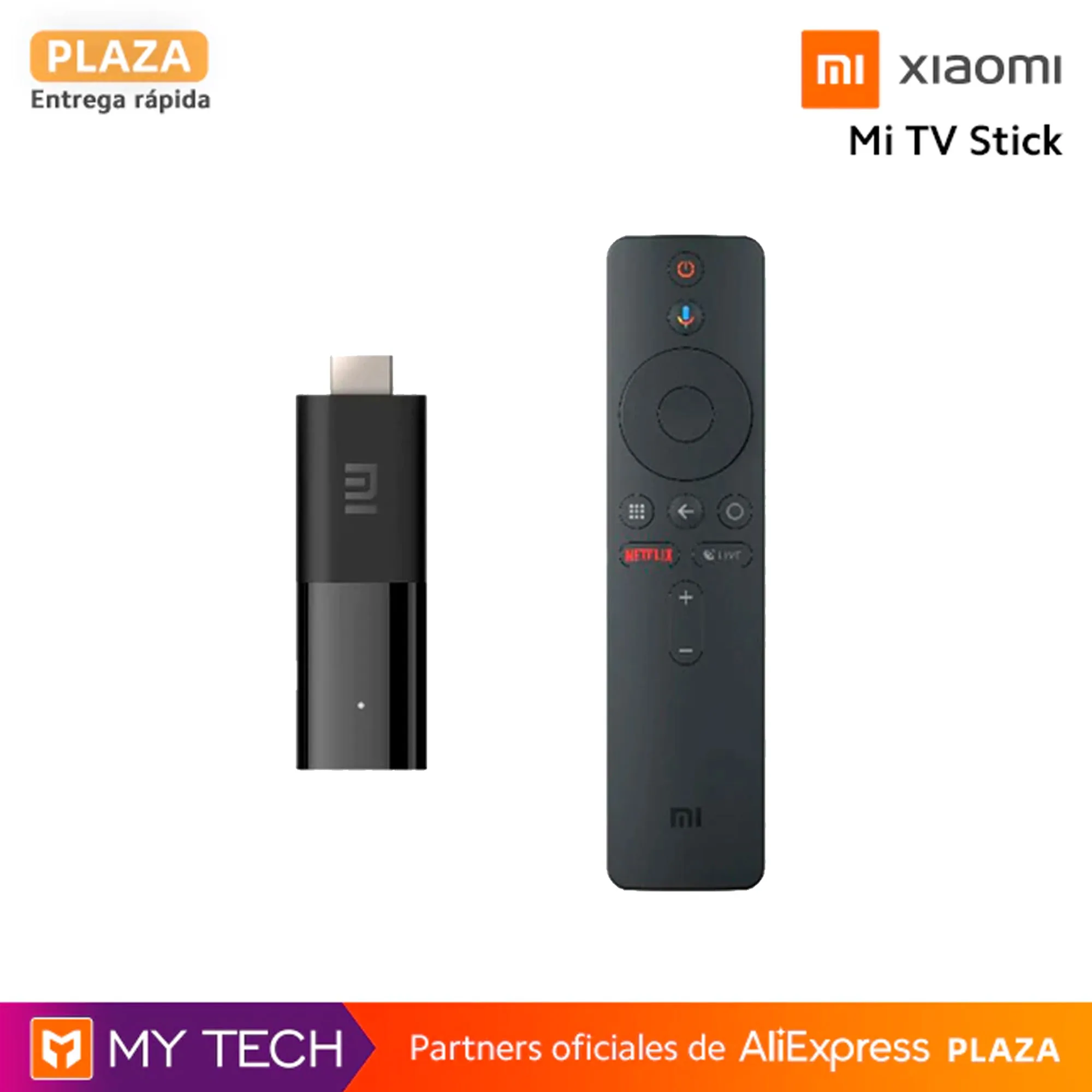 Xiaomi Mi TV Stick ORIGINAL, Chromecast, Android TV, Google Assistant y Smart Cast,Versión global, Plaza, España, Dolby y DTS