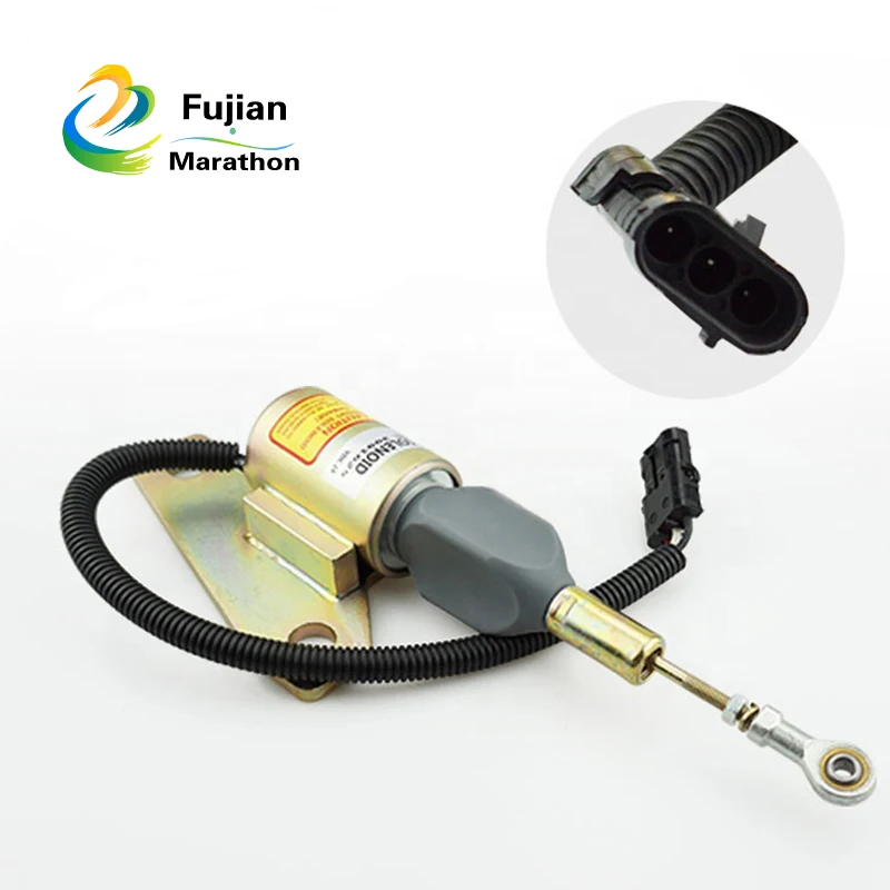 12V Электромагнитная катушка выключения подачи топлива Stop Solenoid 3991624 SA-4959-12 для
