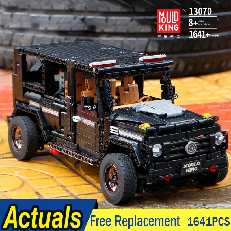 MOC 2425 Technic Series внедорожник Супер гоночный Benz Черный AWD универсал модель G500