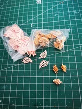 Colgantes de hojas de árbol de 17x9mm, 50 Uds., colgantes, collar, pulsera, tobillera, accesorios para fabricación de joyas, DIY