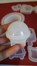 Moldes de silicona y epoxi 3D hechos a mano, bola para manualidades, molde, herramienta de fabricación, resina uv, epoxi, flor seca, regalo, 20/30/4, 1 unidad