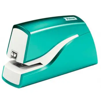 

Stapler petrus electric e-310 wow turquoise metallic capacity 12 sheets wears staple n ° 10 79438-624824