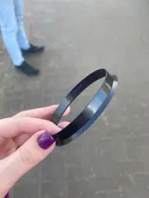 DATOUBO 4 Uds tapacubos de coche de material plástico negro, tapacubos de coche, tamaño 74,1mm-72,6mm, 73,1-66,1mm.