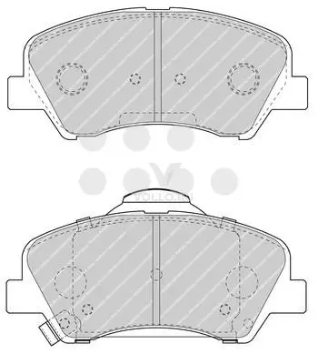 Колодки тормозные дисковые передние Kia Rio all models 2012->