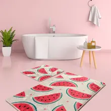 Коврики для ванной нескользящие Противоскользящие коврики противоскользящие Арбузные Djt 2'Li набор 60X100 см-50X60 см