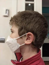 Fit 3-11 años 10 unids/caja paquete Individual de los niños KN95 filtro FFP2 los niños máscara de niño a prueba de niños niña máscara