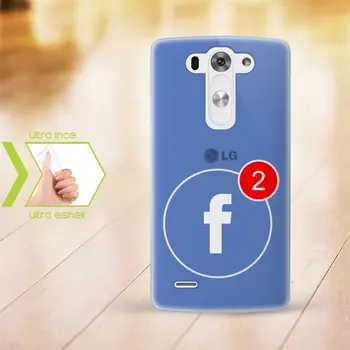 

Personalized LG G3 Slim Clear Silicone Phone Cover (Facebook-1)