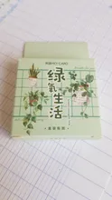 Mohamm 45 Uds Vida Verde decorativo libros de pegatinas Scrapbooking notas DIY de papel pegatinas escamas papelería de oficina accesorios de Su arte