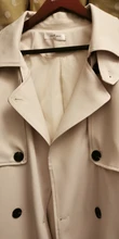 DEAT-gabardina elegante con cuello levantado y cinturón para mujer, abrigo a la moda, color Beige, liso, TU159, otoño, 2021