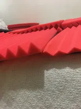 Foam-Sound Wedges Acoustic Tiles Soundproofing-Foam Studio Black 12pcs Red 1inch-X-12inch-X-12inch