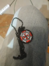 Badge Necklace Jewelry Pendant Umbrella Crystal Biochemical Gift Convex Round Glass Company