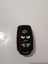 No toques mi llave de silicona remoto sin llave tapa para VW Caddy Jetta Golf Polo Passat Scirocco Tiguan para Skoda Octavia asiento