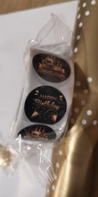 Pegatinas de feliz cumpleaños para niños, etiquetas de papel para fiesta, evento, Baby Shower, dulces, pastel de regalo, caja de decoración, 1 pulgada, 500 Uds.