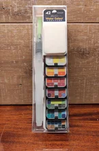 Superior 18/25/33/42Color sólido pintura acuarela con cepillo de agua portátil acuarela pigmento para principiantes dibujo suministros