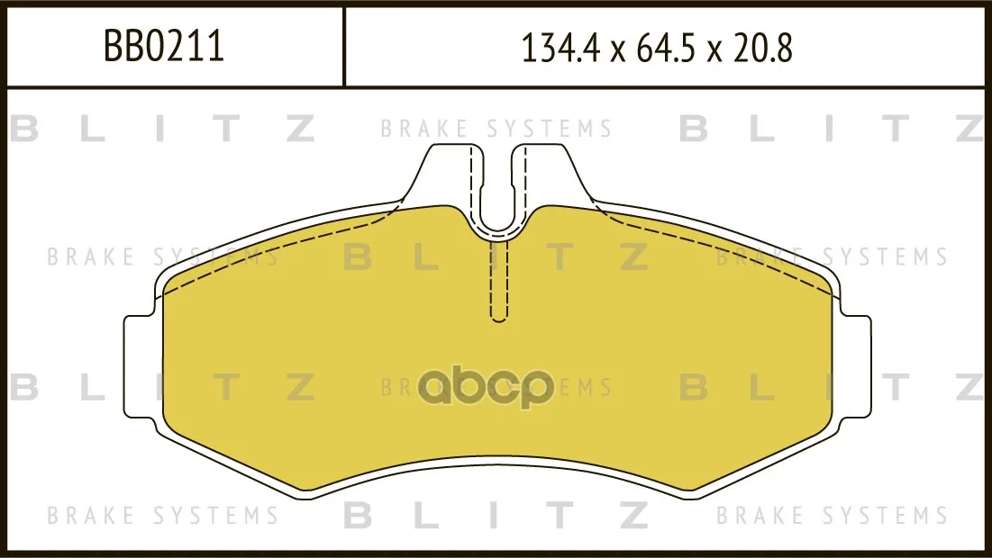 Колодки Тормозные Дисковые Blitz арт. BB0211