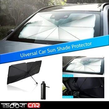 

Car Sunshade Interior Front Window Sun Shade Cover UV Protector Sun Blind Umbrella SUV Sedan Windshield Protection Accessories