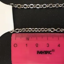 Collar de cadena de acero inoxidable con Cruz para hombre y mujer, joyería fina, 1 unidad