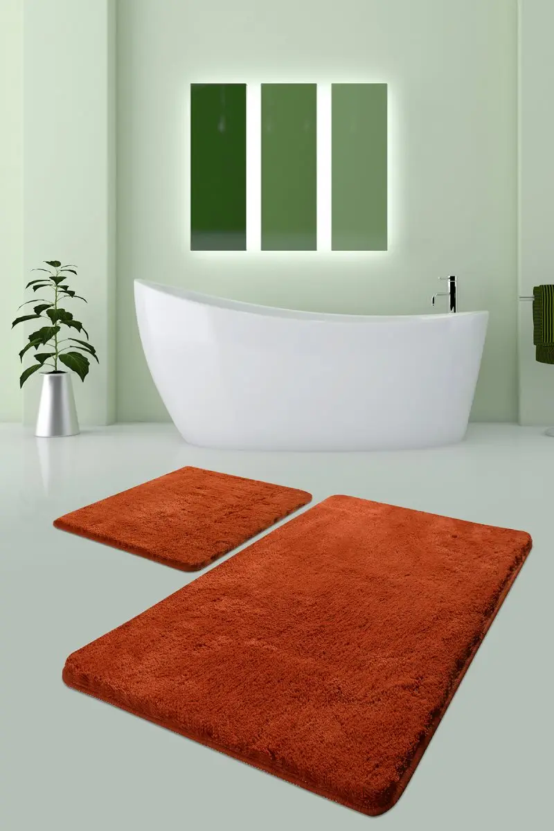 

Bath Mats Non Slip Anti Mould Mats Non Slip Anti Mould Of Colors 2'Li Tile Set 60X100 Cm -50X60 Cm
