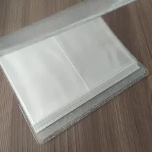 64 tarjetas de capacidad Mini titular carpetas álbumes con bling funda transparente para 6*6*9cm juegos tarjeta multifunción manga titular