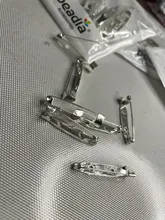 10-50 Uds broche de Metal de Base pines 15/20/25/30/35mm pines atrás de Color plata de broche Pin de accesorios de la joyería