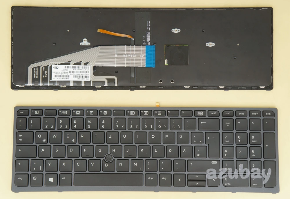 Clavier pour PC Portable HP/Compaq TopCase HP Zbook 15V G5 Mobile