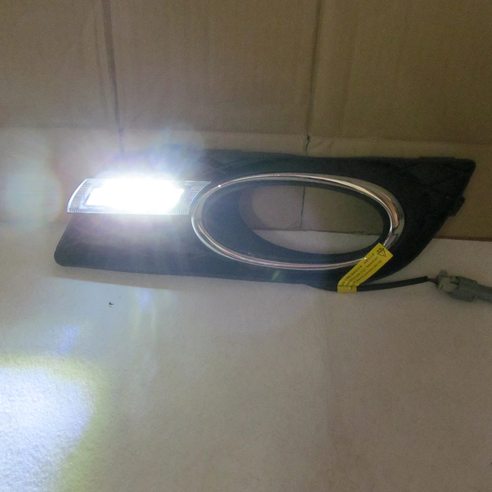 ECAHAYAKU 12V для Honda Civic 9TH 2012 2013 2014 DRL светодиодный головной светильник дневных ходовых