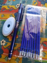 12/20 unid/set bolígrafo de Gel para oficina repuesto borrable Rod pluma borrable lavable 0,5mm azul negro verde de la escuela escribiendo artículos de papelería