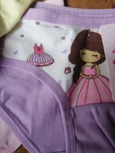 Lote de 4 Uds. De ropa interior para niños, bragas de algodón para niñas, pantalones cortos con diseños de dibujos animados de 2 a 10 años, ZL15