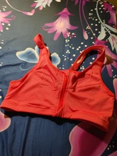 Top deportivo para S-5XL, sujetador de Yoga para mujer, camiseta de gimnasio a prueba de golpes, Sujetador deportivo con cremallera frontal, sostén pushup grande para mujer, ropa deportiva de talla grande