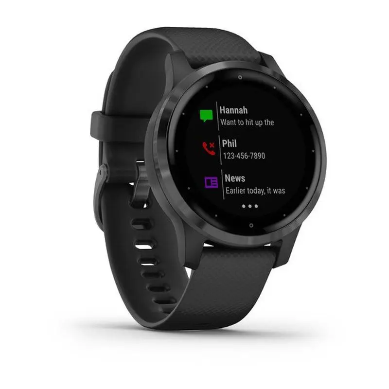 Смарт часы Garmin VIVOACTIVE 4S GPS Wi Fi Black/Slate (010 02172 13) официальная гарантия 1 года|Смарт-часы|