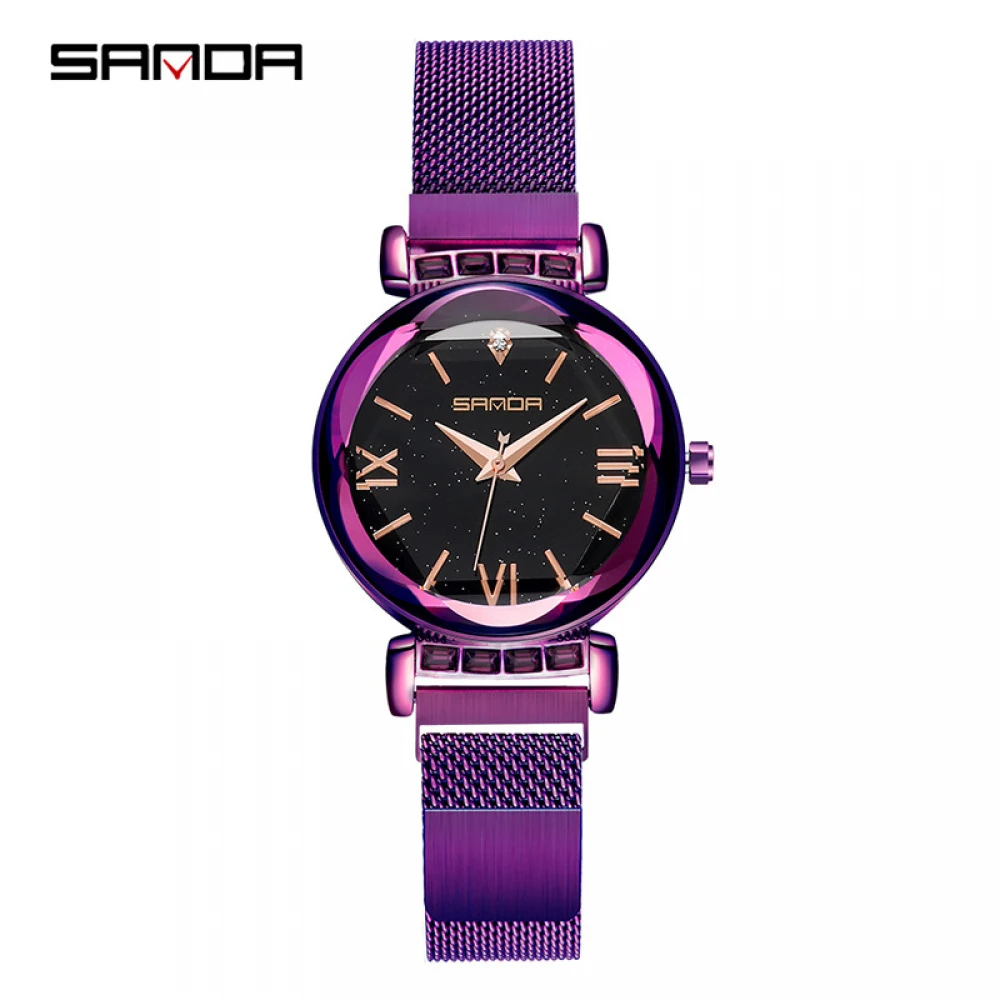 

SANDA Starry Sky Watch Exquisite Luxury Women Watches New Style Quartz Wristwatch Fashionble Simple Waterproof Women Wrist Watch