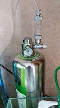 Kit de sistema generador de CO2 para acuario, cilindro generador de co2 de acero inoxidable, Kit de Reactor de dióxido de carbono para plantas