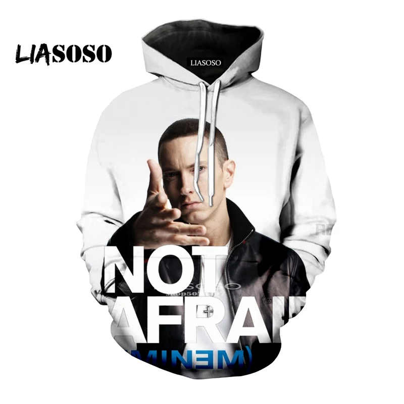 LIASOSO/ дизайн, модные толстовки Harajuku с 3D принтом, пуловер Eminem Vs 2PAC, спортивный костюм с капюшоном в стиле хип-хоп, Повседневная Толстовка