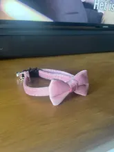 Velvet Cat Collar Bowknot Adjustable Safety Buckle Gatos Bow Tie Cat Accessories Collar