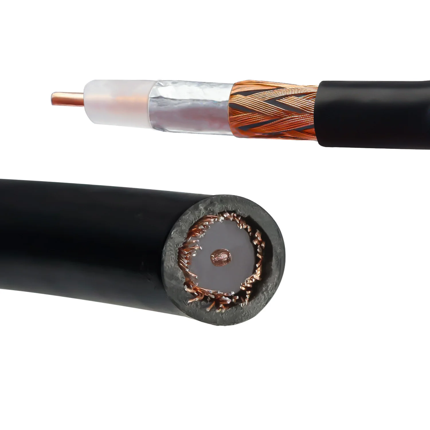 cabo coaxial flexivel da baixa perda do 01