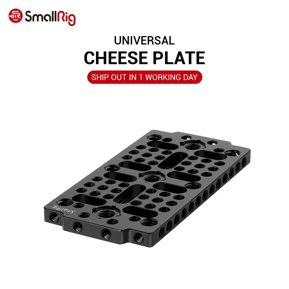 

SmallRig Aluminum Alloy Multi-purpose Camera Cheese Plate -1681