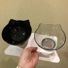 Cat-Bowls Bowl-Supplies Feeders Raised-Stand Double For Cats Dogs Non-Slip with Pet-Food