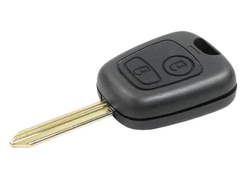 

Remote Key shell 2 buttons with blade SX9 battery on without Transponder chip for Citroen Peugeot 106 107 206 207 306 3
