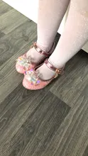 Disney Frozen-zapatos de princesa Elsa para niñas, Sandalias de tacón alto informales con purpurina de cristal de cuero, color rosa, azul y plateado