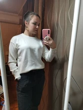 Hirsion-suéter holgado de gran tamaño para mujer, jersey básico de punto elegante, cuello redondo, suave, de Cachemira, para invierno, 2020