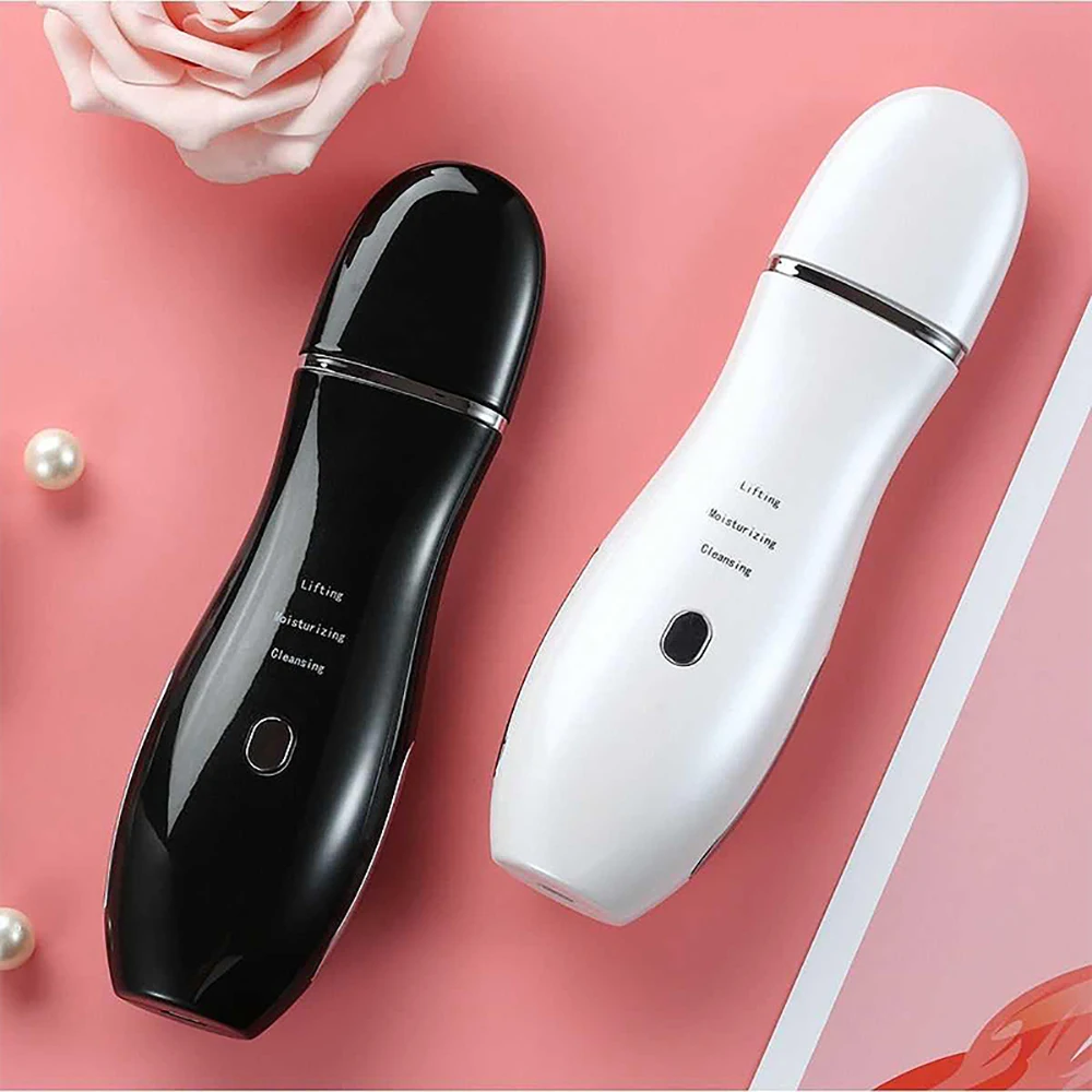 

Home Heat Ultrasonic Skin Scrubber Multifunction Pore Cleaner Face Massager Remove Dirt Blackhead Reduce Wrinkle Skin Care Tools