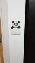 Cute Animals Elephant Cat Panda Giraffe Light Switch Sticker Remoable Wall Sticker For