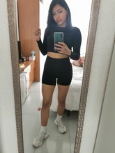 Pantalones cortos deportivos sin costuras para mujer, de cintura alta, con realce, ajustados para entrenamiento, 2020