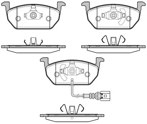Колодки дисковые передние Seat Leon, Skoda Octavia, VW Golf 1.2/