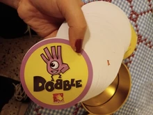 SPOT IT-Juego de cartas con caja de Metal, Enjoy It para reuniones familiares, Zoo, doble HP, rojo clásico, MLG💥2020 de alta calidad